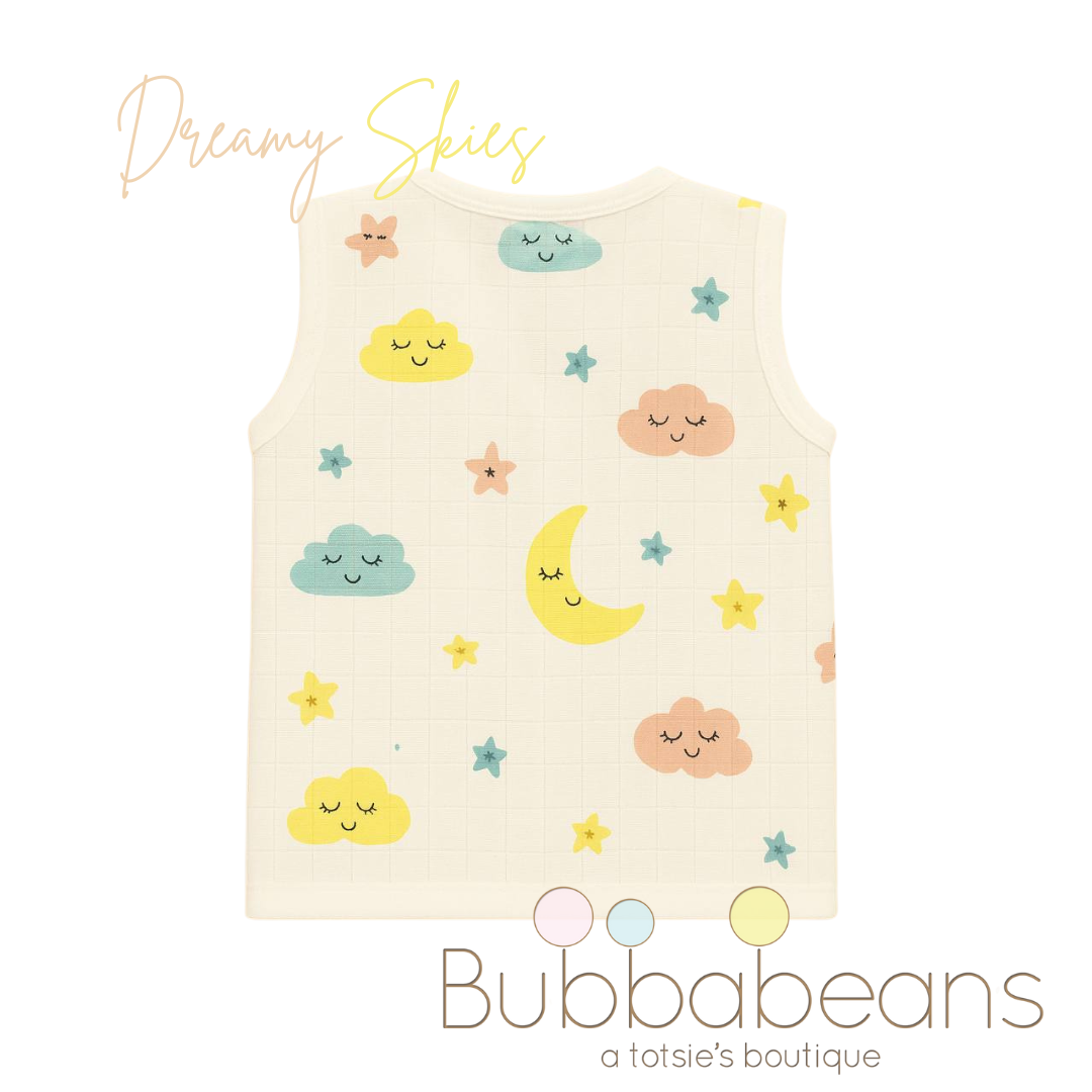 Dreamy Skies- Muslin Jhabla