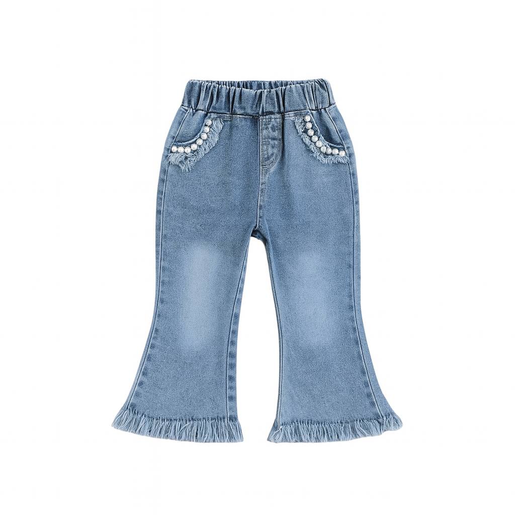 Pearl Flare Denim Pants