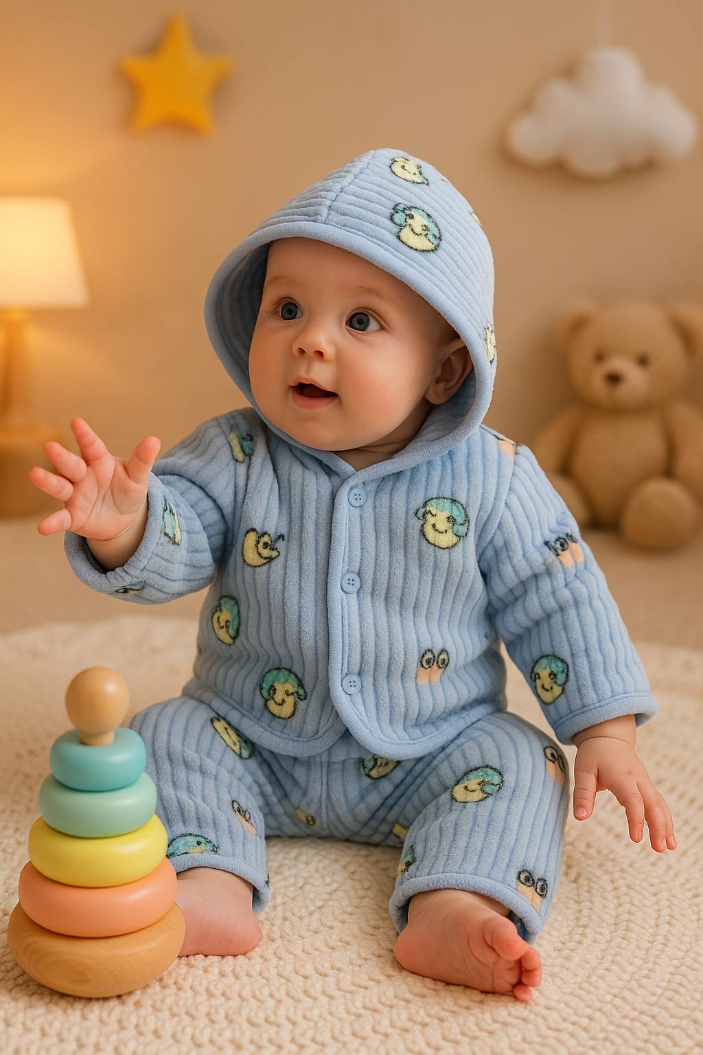 SnugglePals 2-Piece Fleece Hoodie Set