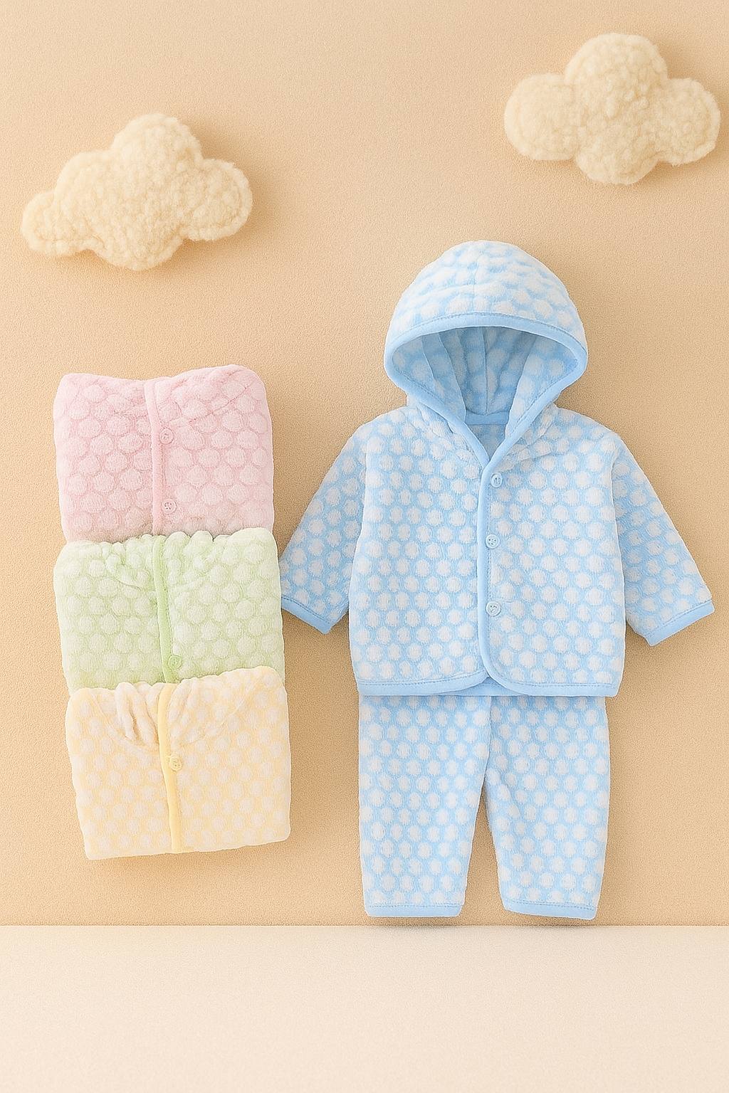 CuddleDots Baby Fleece Set