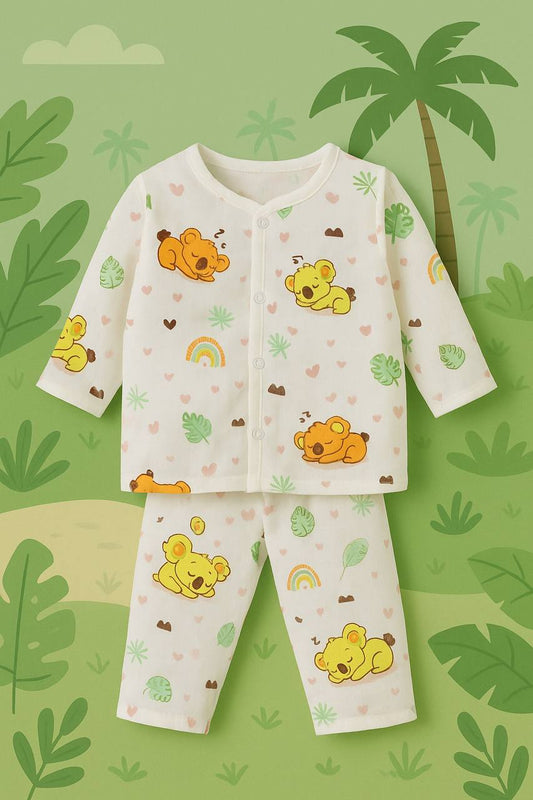 Koala Cuddles Muslin Night Suit – Soft Cotton Babywear