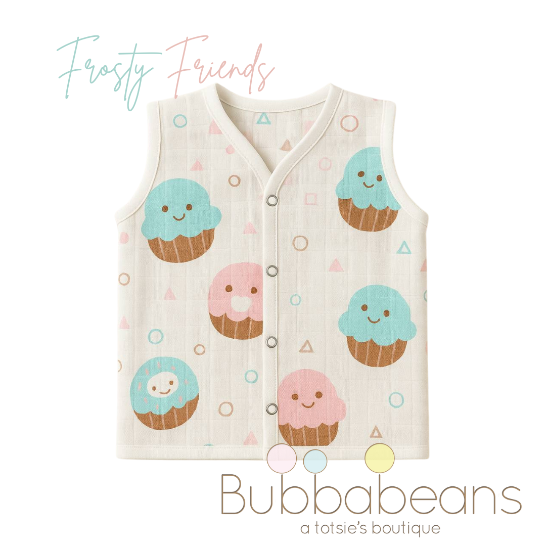 Frosty Friends- Muslin Jhabla