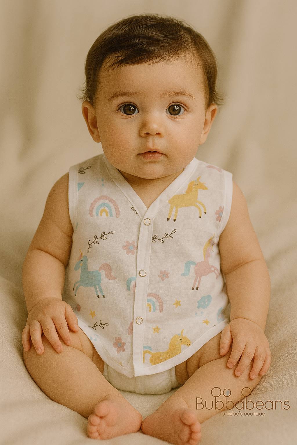 Unicorn Wishes - Muslin Jhabla